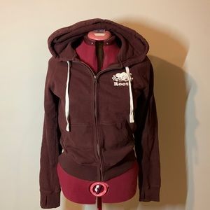 Deep purple hoodie from Roots